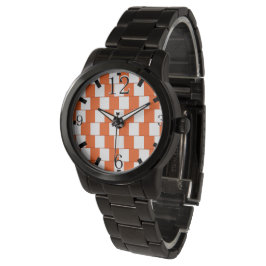 Reloj De Pulsera Líneas confusas Naranja