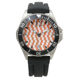 Reloj De Pulsera Líneas confusas Naranja