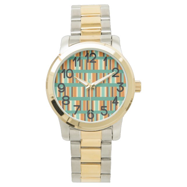 Reloj De Pulsera Líneas de rayas (Anverso)