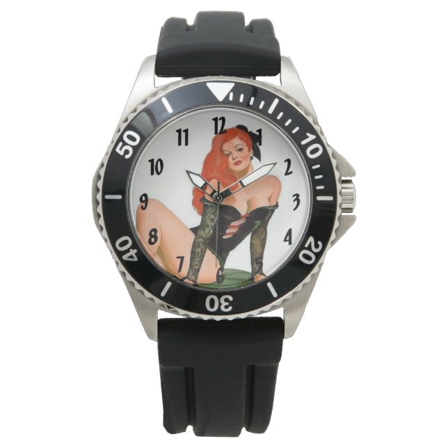Reloj De Pulsera Lingerie Retro Vintage Pinus (Anverso)