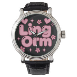 Reloj De Pulsera Lingorm Kawaii Bubble Letter
