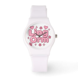 Reloj De Pulsera Lingorm Kawaii Bubble Letter