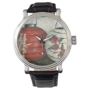 Reloj De Pulsera Linternas chinas del Año Nuevo con la impresión