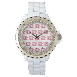 Reloj De Pulsera Lipstick besa rosa