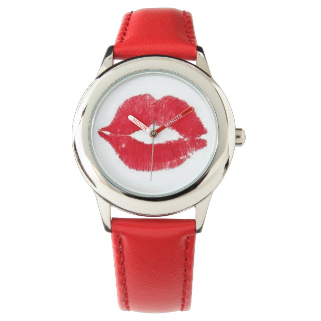 Reloj De Pulsera Lipstick Kiss (Anverso)