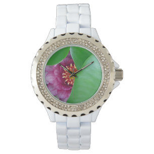 Reloj De Pulsera Lirio de agua rosa