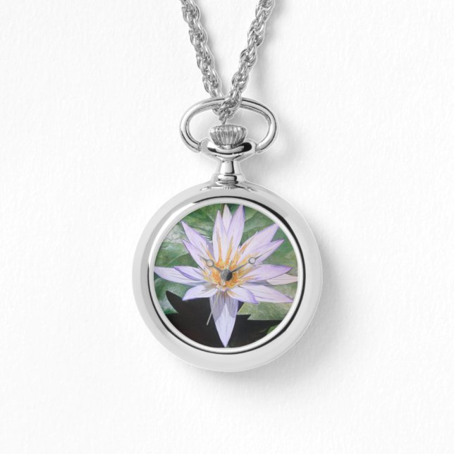 Reloj De Pulsera Lirio de agua tropical (Anverso)