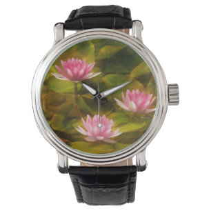 Reloj De Pulsera Lirios de agua artísticos, California