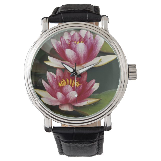 Reloj De Pulsera Lirios de agua híbridos (Anverso)