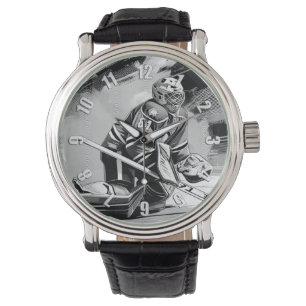 Reloj De Pulsera Listo Para Cualquier Cosa - Portero de Hockey sobr