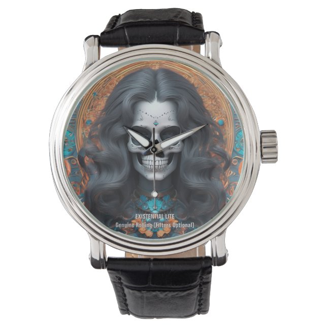 Reloj De Pulsera LITE Memento Mori Femme Skull (Anverso)