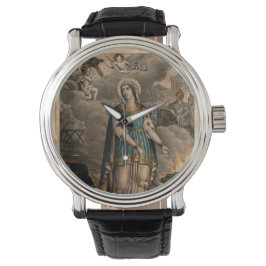 Reloj De Pulsera Litografía coloreada de Saint Augusta