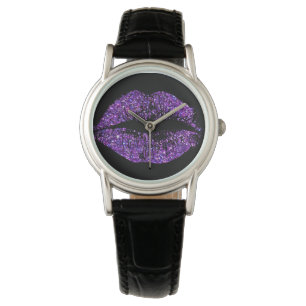 Reloj De Pulsera Litros de Purpurina púrpura