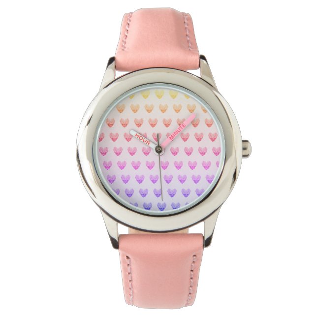 Reloj De Pulsera Little feather hearts (Anverso)