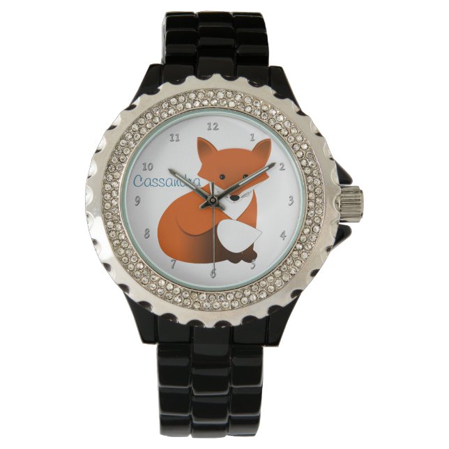 Reloj De Pulsera Little Red Fox Personalizado (Anverso)