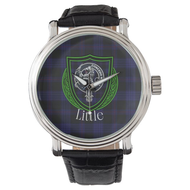 Reloj De Pulsera Little Scottish Clan Tartan & Crest (Anverso)
