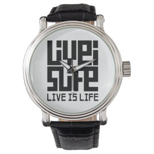 Reloj De Pulsera Live is life