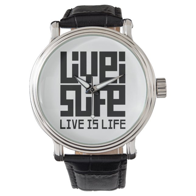Reloj De Pulsera Live is life (Anverso)
