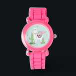 Reloj De Pulsera Llama al desierto personalizada Chica<br><div class="desc">Diseño de llama del desierto.</div>