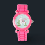 Reloj De Pulsera Llama al desierto personalizada Chica<br><div class="desc">Diseño de llama del desierto.</div>