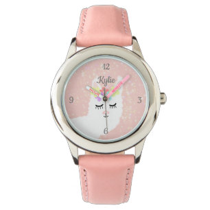 Reloj De Pulsera Llama fina Rubor Estrellas rosas personalizadas