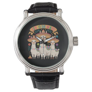 Reloj De Pulsera Llama gracioso Cinco De Mayo Fiesta Fiesta