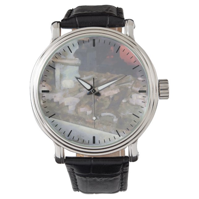 Reloj De Pulsera Llaves y lata de aceite (Anverso)