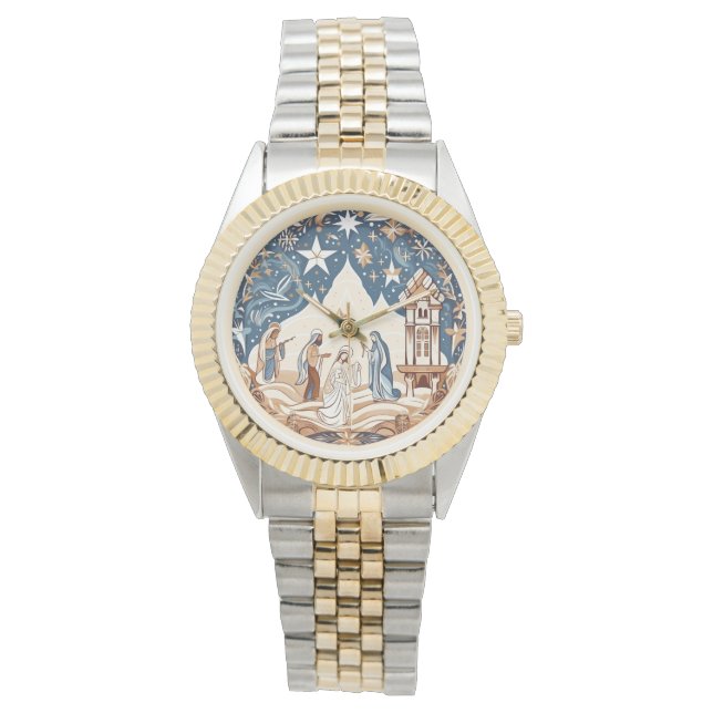 Reloj De Pulsera Llegada radiante - Escena de la Natividad (Anverso)