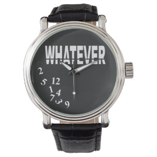 Reloj De Pulsera Lo que negro blanco del
