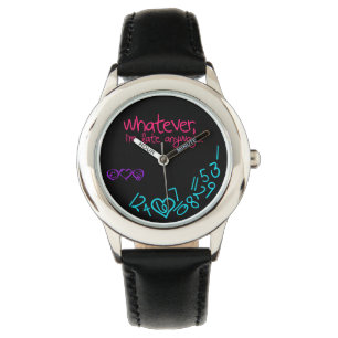 Reloj De Pulsera lo que, soy atrasado de todos modos - púrpura,