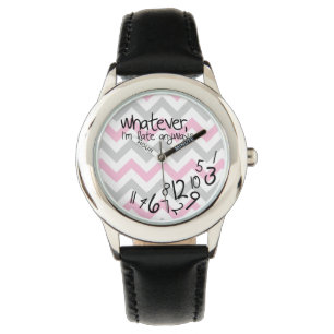 Reloj De Pulsera Lo que, yo son atrasados de todos modos - galón