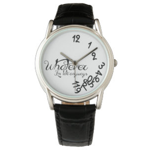 Reloj De Pulsera Lo que, yo son atrasados de todos modos - negro