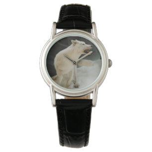 Reloj De Pulsera Lobo blanco