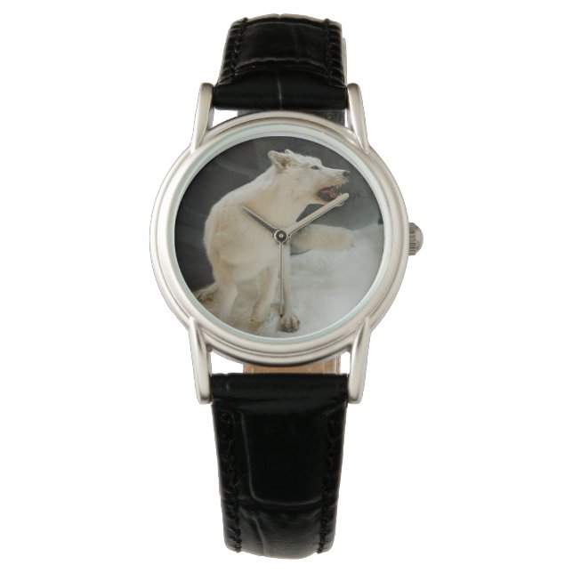 Reloj De Pulsera Lobo blanco (Anverso)