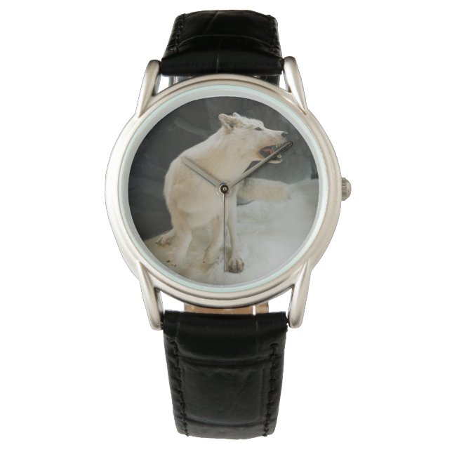Reloj De Pulsera Lobo blanco (Anverso)