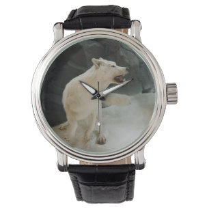 Reloj De Pulsera Lobo blanco
