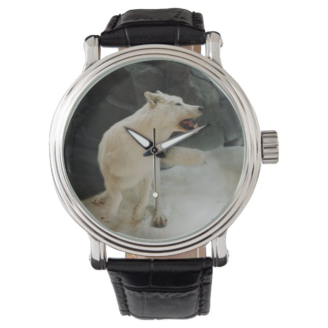 Reloj De Pulsera Lobo blanco (Anverso)