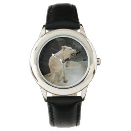Reloj De Pulsera Lobo blanco