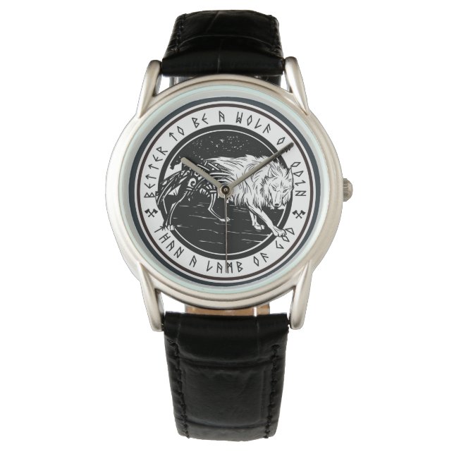 Reloj De Pulsera Lobo De Odin (Anverso)