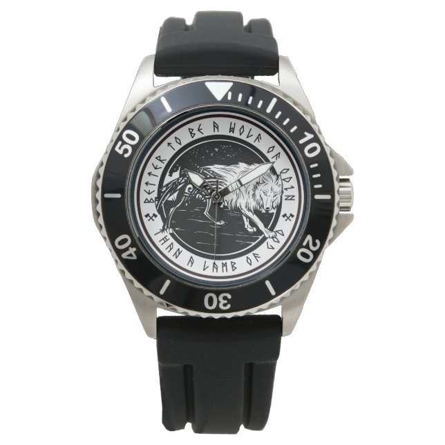 Reloj De Pulsera Lobo De Odin (Anverso)