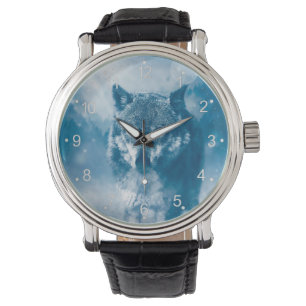 Reloj De Pulsera Lobo de ojos azules