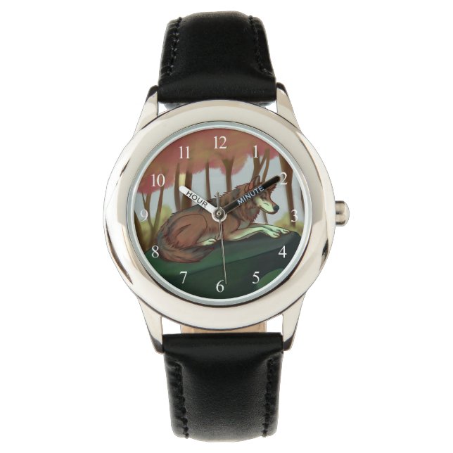 Reloj De Pulsera Lobo europeo (Anverso)