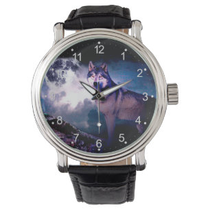 Reloj De Pulsera Lobo lunar