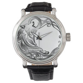 Reloj De Pulsera Lobo tribal - Sombreado