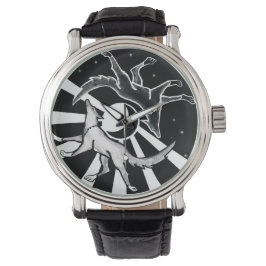 Reloj De Pulsera Lobos de sol y luna