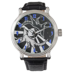 Reloj De Pulsera Lobos de sol y luna
