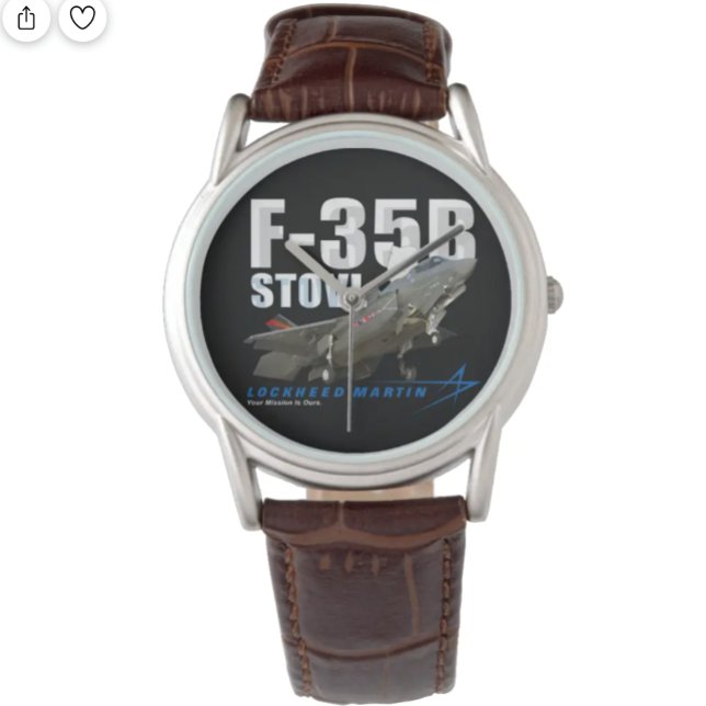 Reloj De Pulsera Lockheed Martin F-35B Luchador sigiloso Lightning  (Subido por el creador)