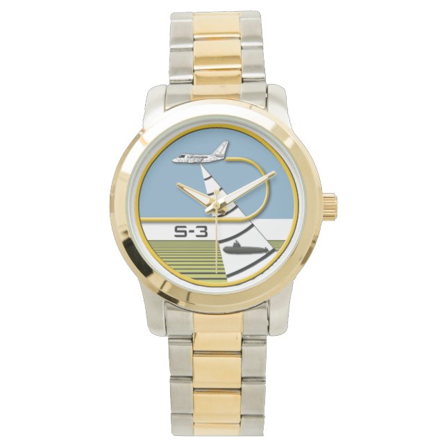 RELOJ DE PULSERA LOCKHEED S-3 VIKING AIRANTISUBRON SEACONRON WATCH (Anverso)