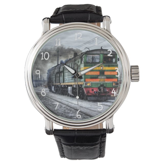 Reloj De Pulsera Locomotora de trenes de Rusia (Anverso)