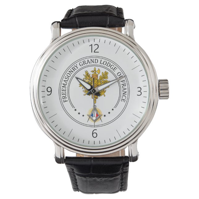 Reloj De Pulsera Logia de masonería de Francia (Anverso)